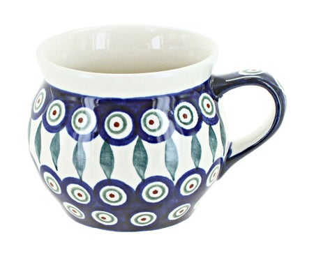 Zaklady Peacock Mug — Polish Pottery