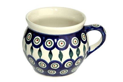 Zaklady Peacock Mug — Polish Pottery