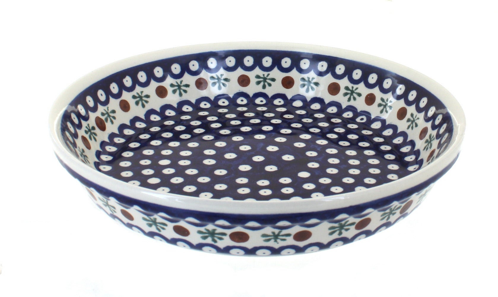 Zaklady Nature Pie Plate — Polish Pottery