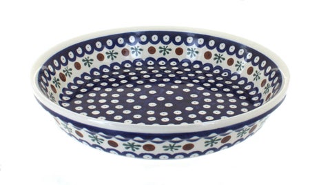 Zaklady Nature Pie Plate — Polish Pottery
