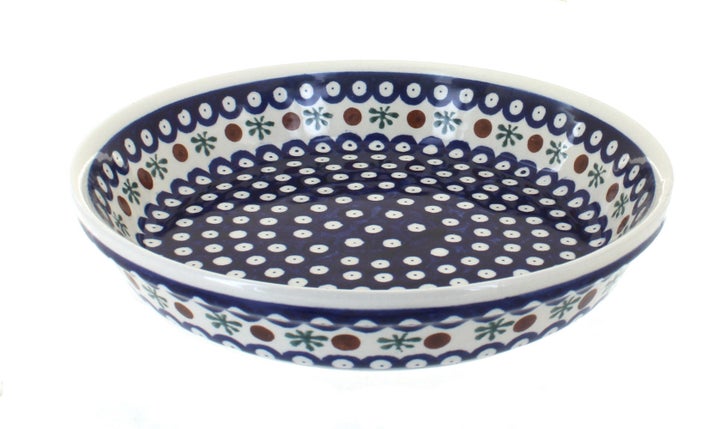 Zaklady Nature Pie Plate — Polish Pottery