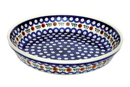Zaklady Nature Pie Plate — Polish Pottery