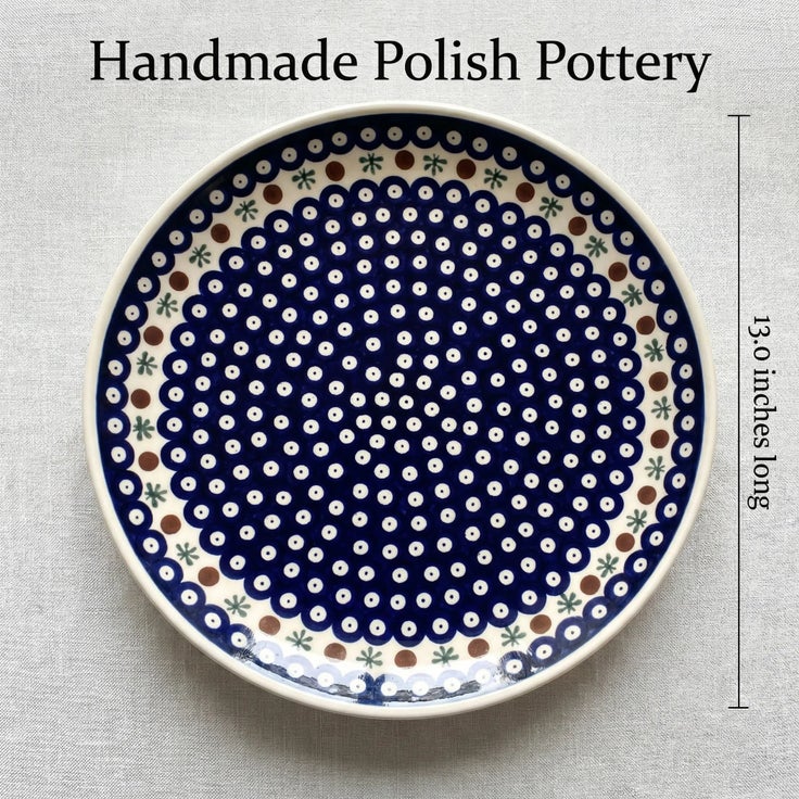Detail image of Zaklady Nature Large Serving Piece — Polish Pottery