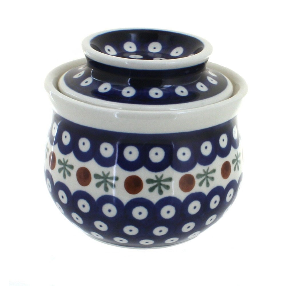 Zaklady Nature Butter Dish — Polish Pottery