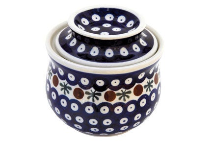 Detail image of Zaklady Nature Butter Dish — Polish Pottery