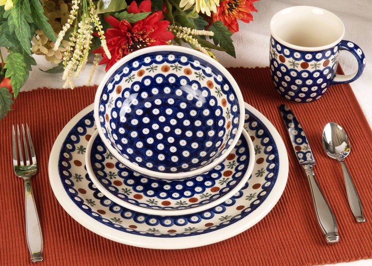 Detail image of Zaklady Nature Dining Plates & Bowls — Polish Pottery