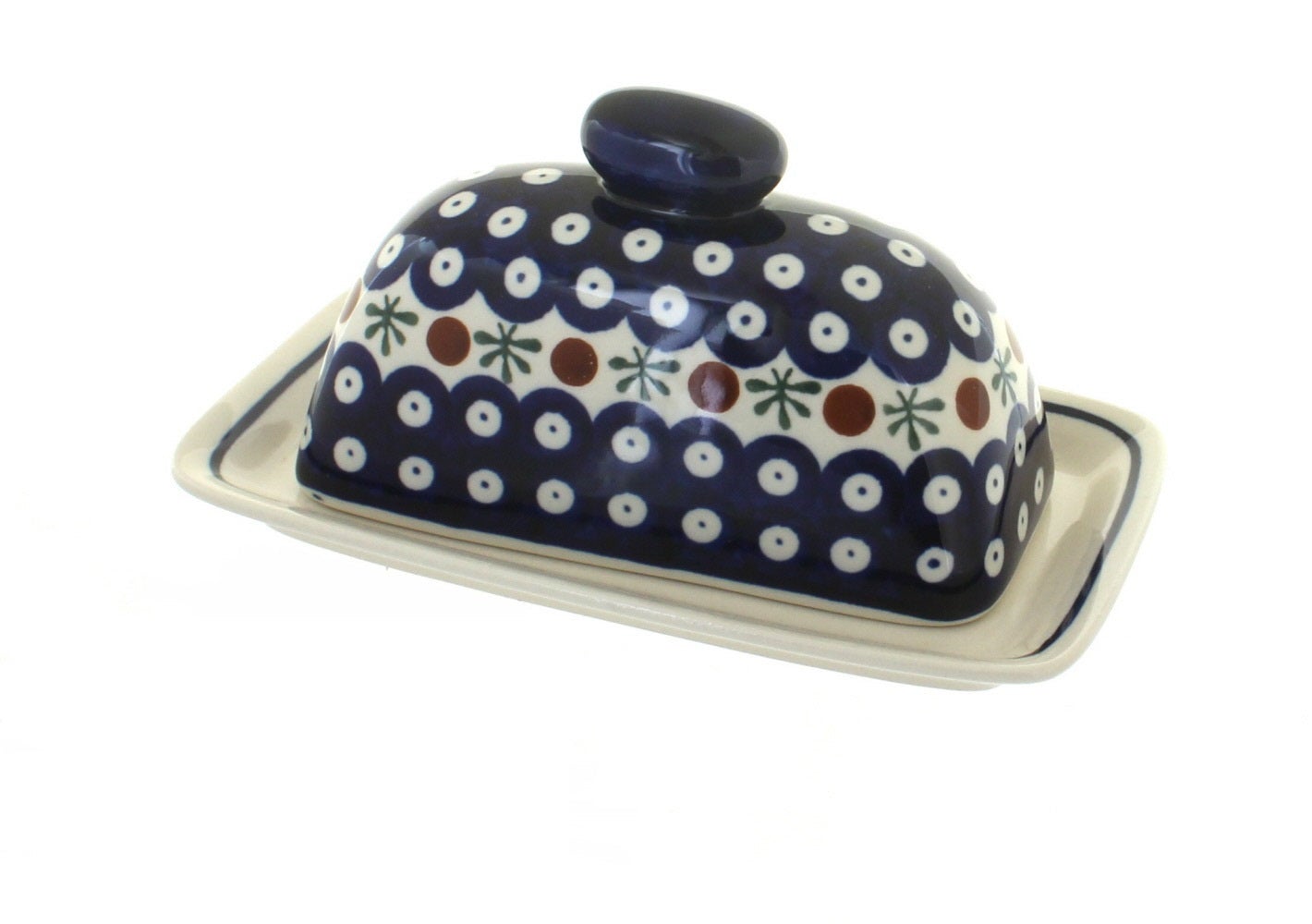 Zaklady Nature Butter Dish — Polish Pottery