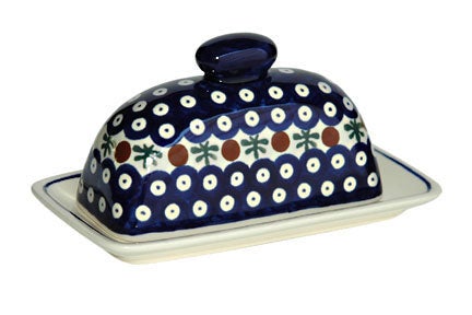 Detail image of Zaklady Nature Butter Dish — Polish Pottery