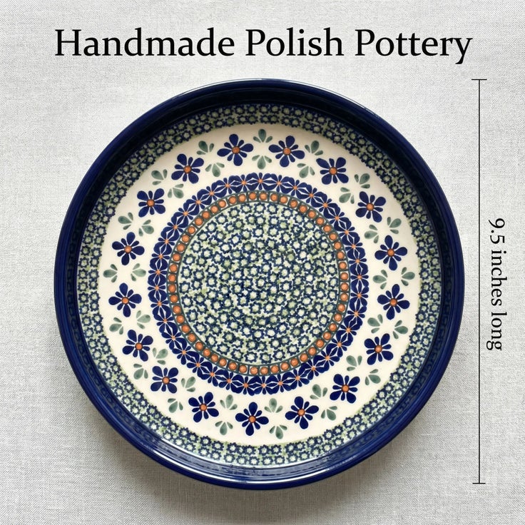 Detail image of Zaklady Mosaic Flower Specialty Bakeware — Polish Pottery
