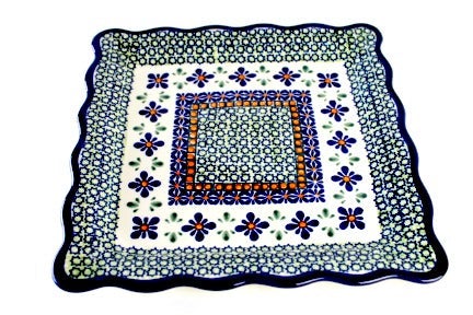 Zaklady Mosaic Flower Dining Plates & Bowls — Polish Pottery