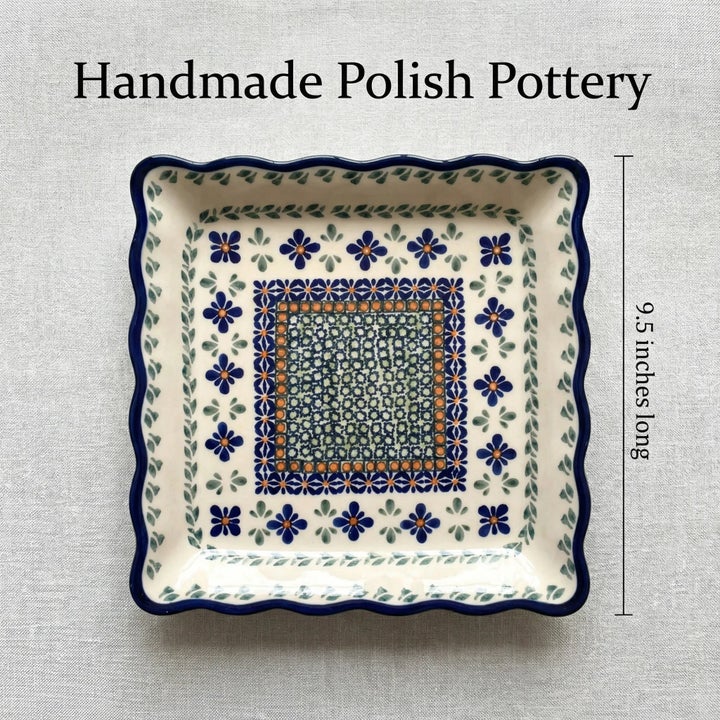 Zaklady Mosaic Flower Dining Plates & Bowls — Polish Pottery