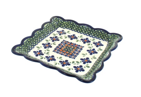 Zaklady Mosaic Flower Dining Plates & Bowls — Polish Pottery