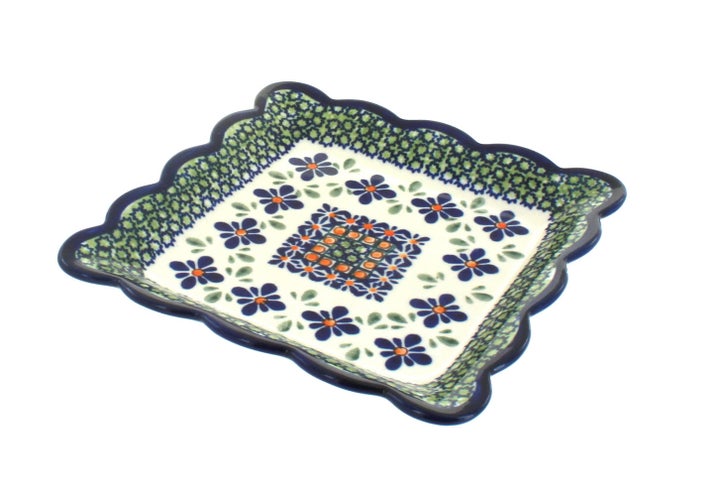Zaklady Mosaic Flower Dining Plates & Bowls — Polish Pottery