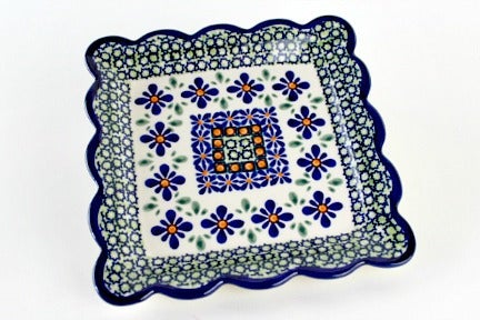 Detail image of Zaklady Mosaic Flower Dining Plates & Bowls — Polish Pottery