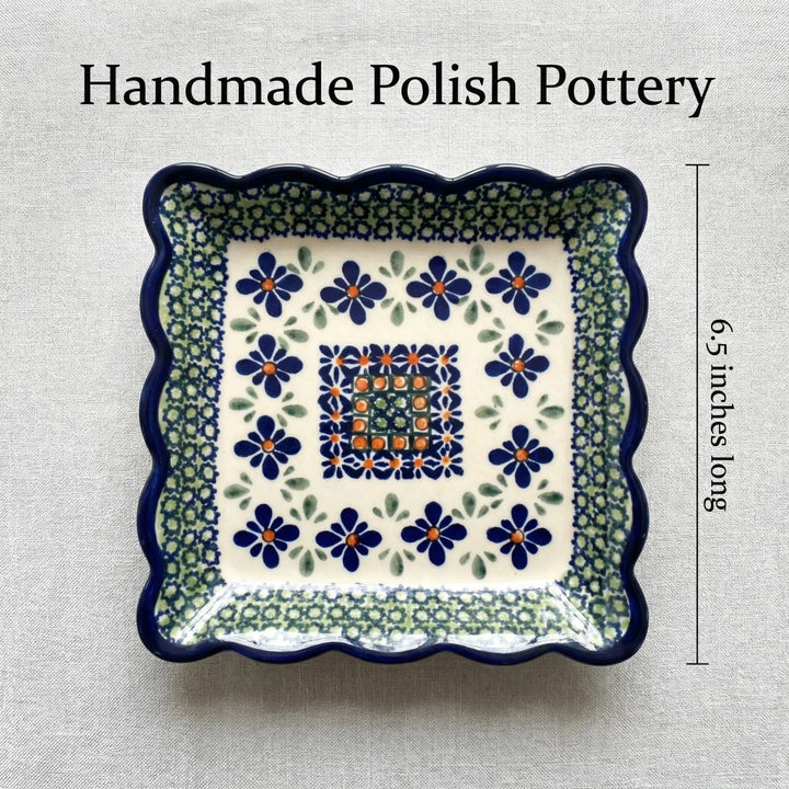 Zaklady Mosaic Flower Dining Plates & Bowls — Polish Pottery