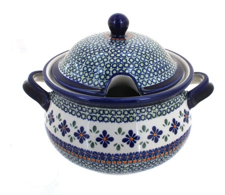 Zaklady Mosaic Flower Large Serving Piece — Polish Pottery