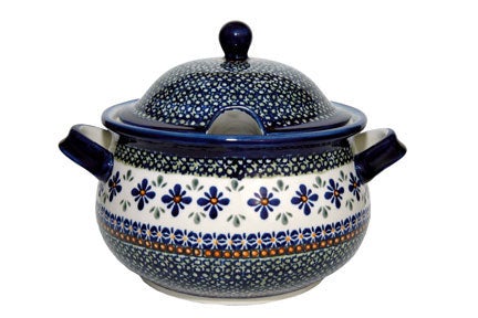 Zaklady Mosaic Flower Large Serving Piece — Polish Pottery