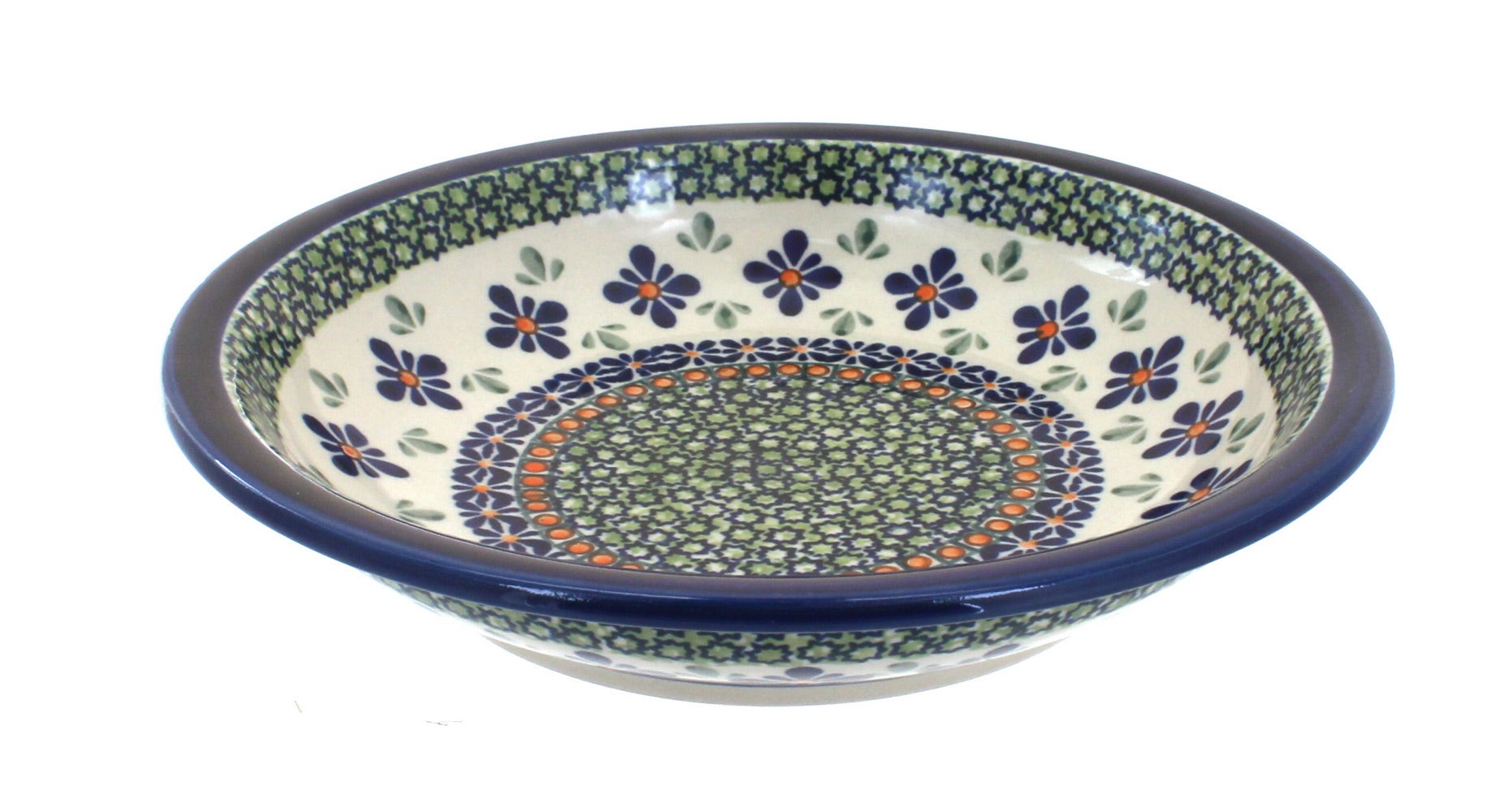 Zaklady Mosaic Flower Dining Plates & Bowls — Polish Pottery