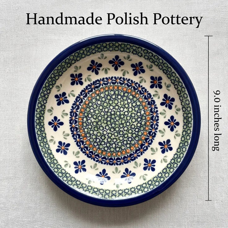 Detail image of Zaklady Mosaic Flower Dining Plates & Bowls — Polish Pottery