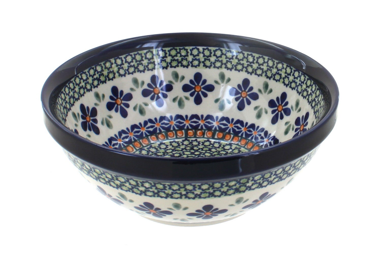 Zaklady Mosaic Flower Small Serving Piece — Polish Pottery