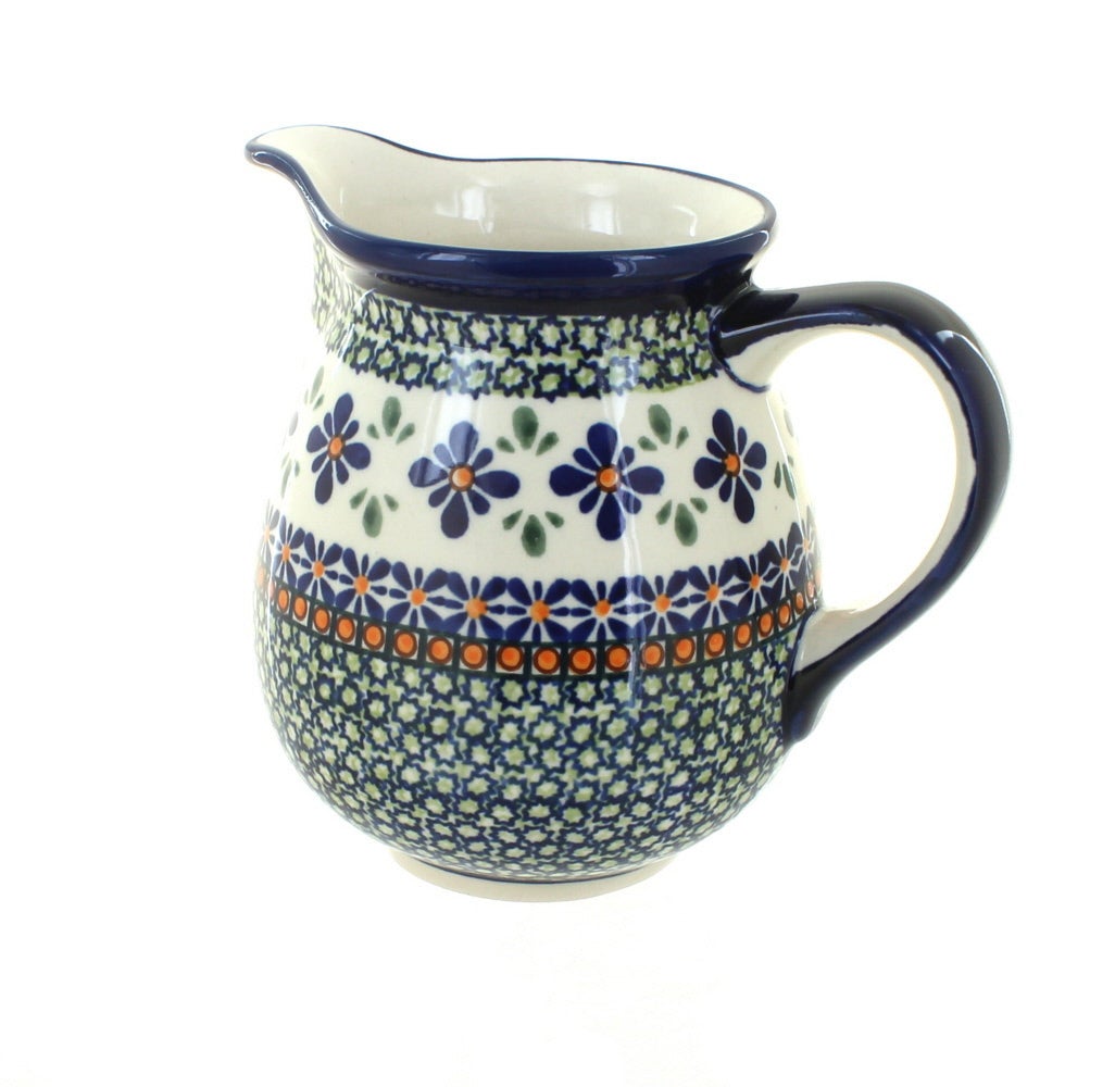 Zaklady Mosaic Flower Pitcher — Polish Pottery