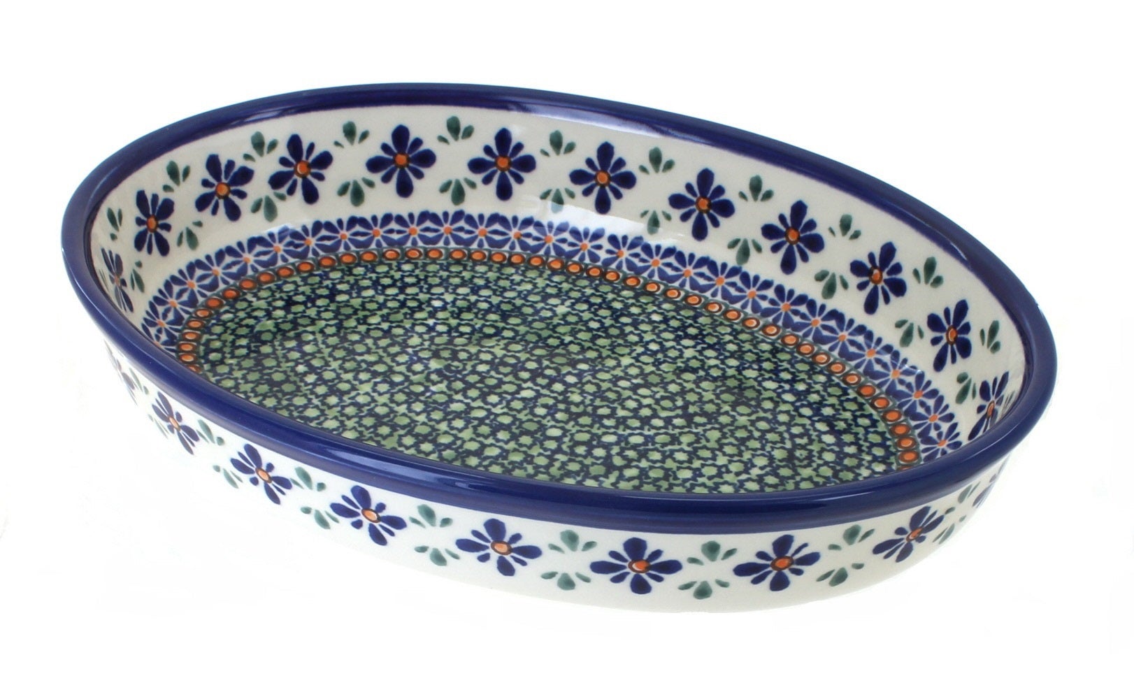 Zaklady Mosaic Flower Small Bakeware — Polish Pottery