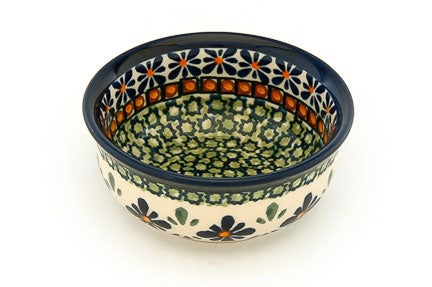 Detail image of Zaklady Mosaic Flower Petite Bowl/Dish — Polish Pottery