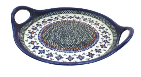 Zaklady Mosaic Flower Large Serving Piece — Polish Pottery