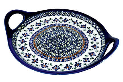 Zaklady Mosaic Flower Large Serving Piece — Polish Pottery