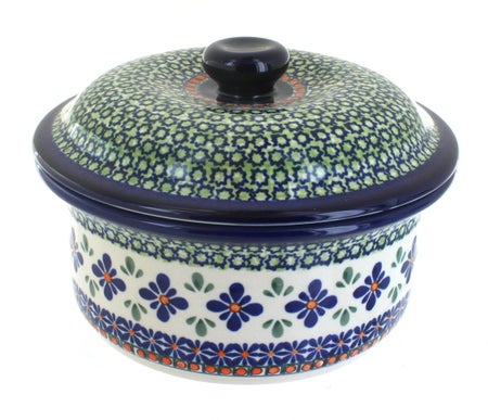 Zaklady Mosaic Flower Medium Bakeware — Polish Pottery