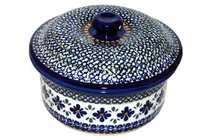Zaklady Mosaic Flower Medium Bakeware — Polish Pottery