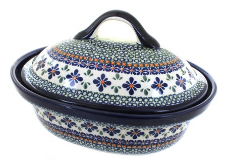 Zaklady Mosaic Flower Large Bakeware — Polish Pottery