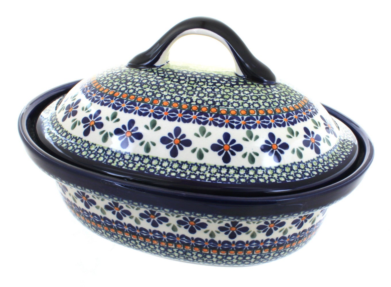 Zaklady Mosaic Flower Large Bakeware — Polish Pottery