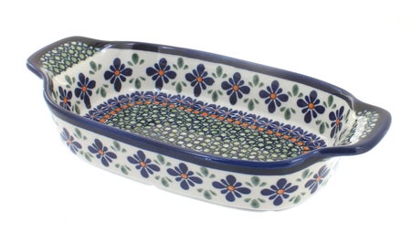 Zaklady Mosaic Flower Small Serving Piece — Polish Pottery