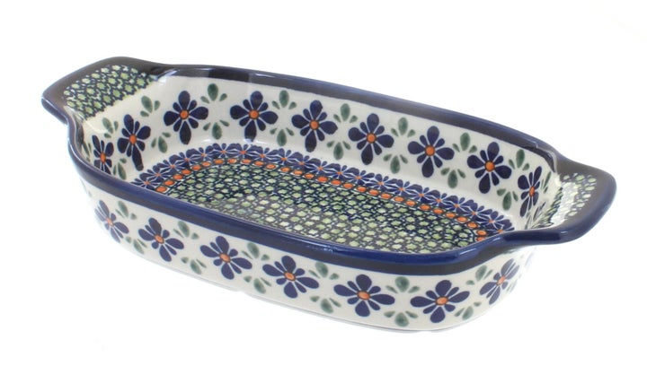 Zaklady Mosaic Flower Small Serving Piece — Polish Pottery