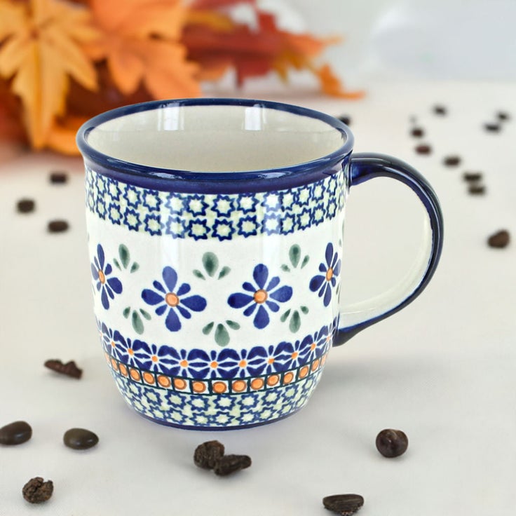 Detail image of Zaklady Mosaic Flower Mug — Polish Pottery