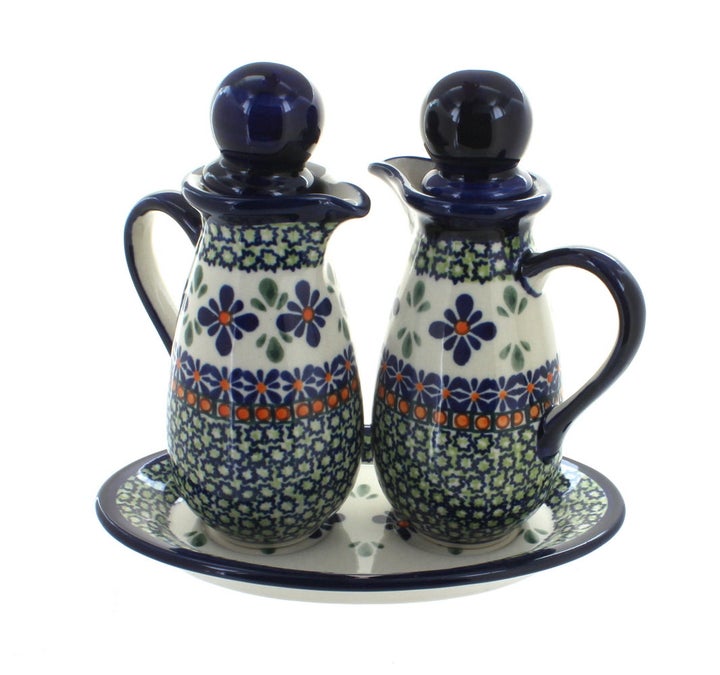 Zaklady Mosaic Flower Countertop Accessories — Polish Pottery