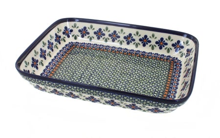 Zaklady Mosaic Flower Small Bakeware — Polish Pottery