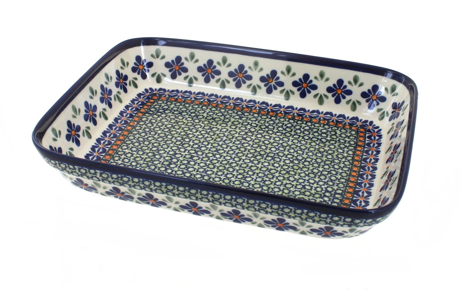 Zaklady Mosaic Flower Small Bakeware — Polish Pottery