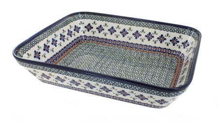 Zaklady Mosaic Flower Large Bakeware — Polish Pottery