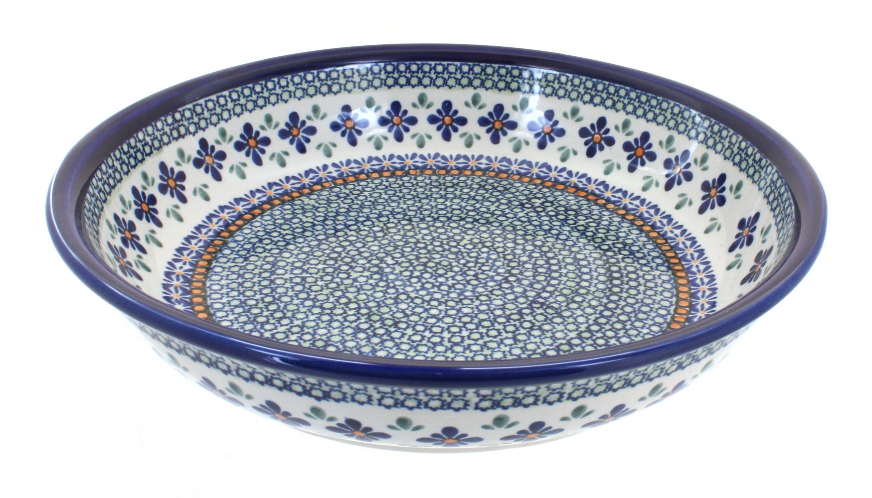 Zaklady Mosaic Flower Large Serving Piece — Polish Pottery