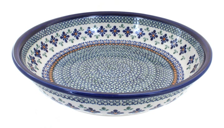 Zaklady Mosaic Flower Large Serving Piece — Polish Pottery