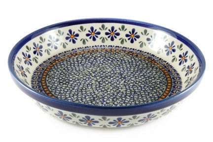 Detail image of Zaklady Mosaic Flower Large Serving Piece — Polish Pottery