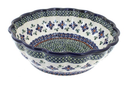 Zaklady Mosaic Flower Large Serving Piece — Polish Pottery
