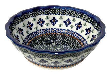 Zaklady Mosaic Flower Large Serving Piece — Polish Pottery