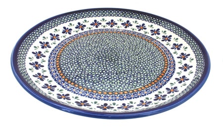 Zaklady Mosaic Flower Large Serving Piece — Polish Pottery