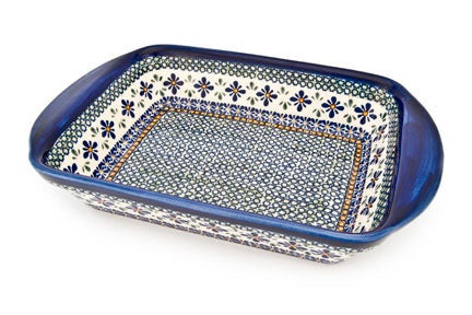 Zaklady Mosaic Flower Large Bakeware — Polish Pottery