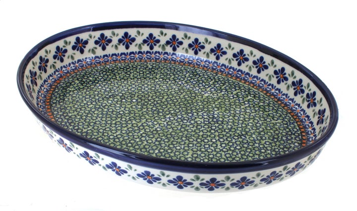 Zaklady Mosaic Flower Large Bakeware — Polish Pottery
