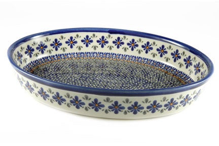 Zaklady Mosaic Flower Large Bakeware — Polish Pottery
