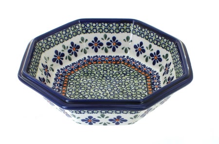 Zaklady Mosaic Flower Large Serving Piece — Polish Pottery